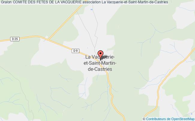 plan association Comite Des Fetes De La Vacquerie Vacquerie-et-Saint-Martin-de-Castries
