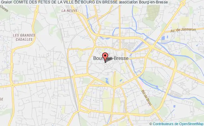 plan association Comite Des Fetes De La Ville De Bourg En Bresse Bourg-en-Bresse