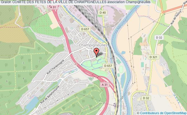 plan association Comite Des Fetes De La Ville De Champigneulles Champigneulles