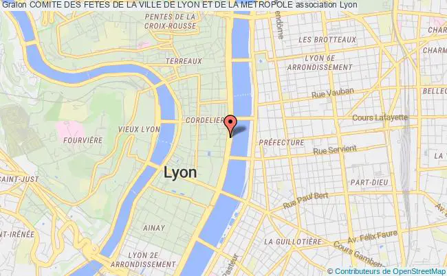 plan association Comite Des Fetes De La Ville De Lyon Et De La Metropole Lyon