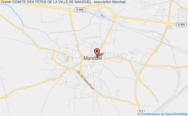 plan association Comite Des Fetes De La Ville De Manduel. Manduel