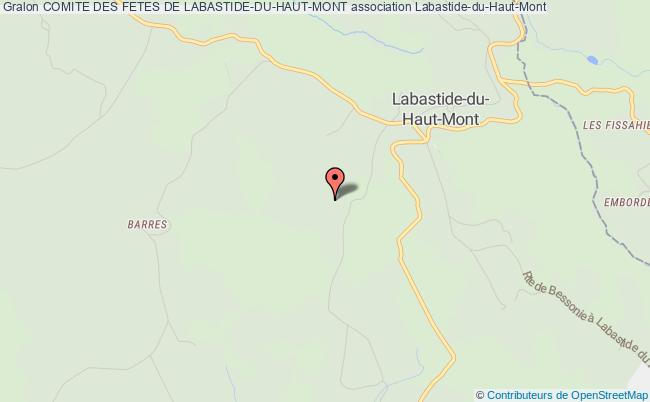 plan association Comite Des Fetes De Labastide-du-haut-mont Labastide-du-Haut-Mont
