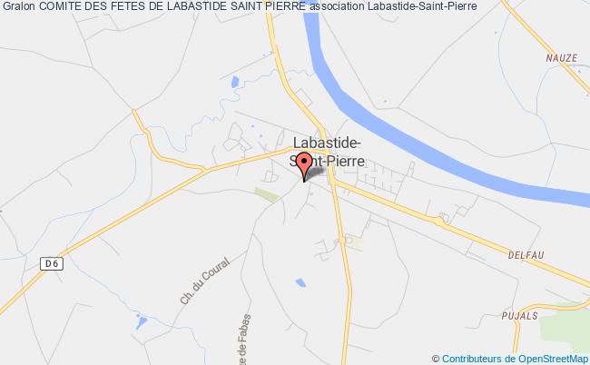 plan association Comite Des Fetes De Labastide Saint Pierre Labastide-Saint-Pierre