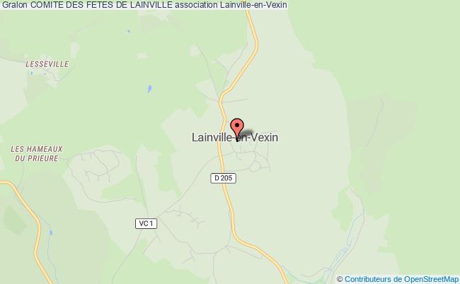 plan association Comite Des Fetes De Lainville Lainville-en-Vexin