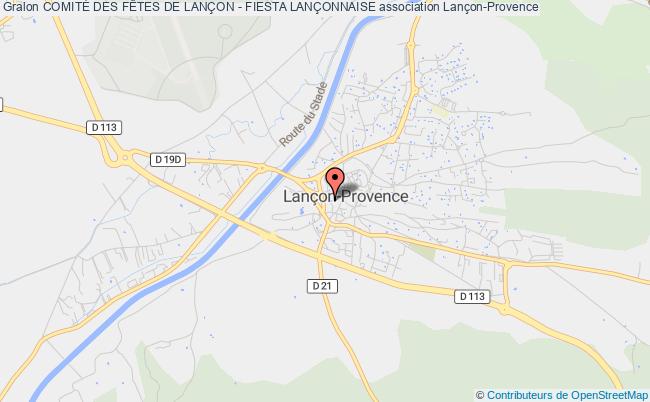 plan association ComitÉ Des FÊtes De LanÇon - Fiesta LanÇonnaise Lançon-Provence