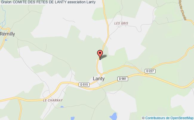 plan association Comite Des Fetes De Lanty Lanty