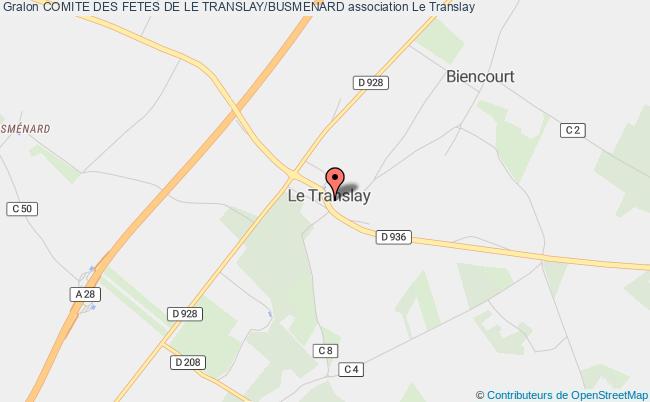 plan association Comite Des Fetes De Le Translay/busmenard Le Translay