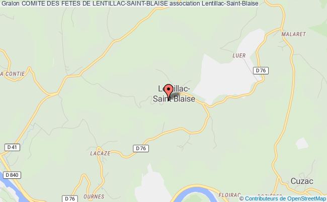 plan association Comite Des Fetes De Lentillac-saint-blaise Lentillac-Saint-Blaise