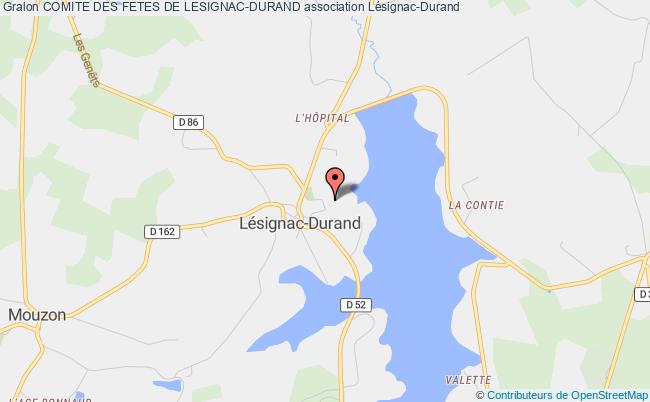 plan association Comite Des Fetes De Lesignac-durand Lésignac-Durand
