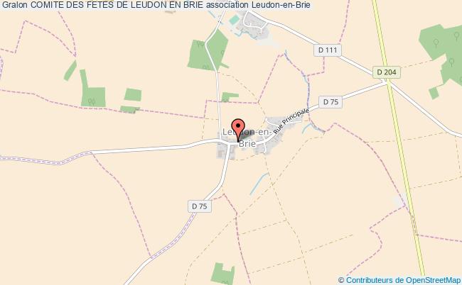 plan association Comite Des Fetes De Leudon En Brie Leudon-en-Brie