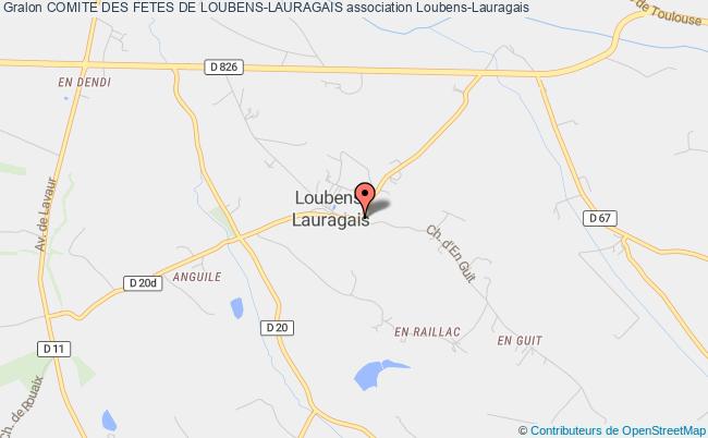plan association Comite Des Fetes De Loubens-lauragais Loubens-Lauragais