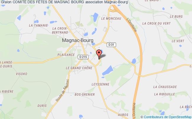 plan association ComitÉ Des FÊtes De Magnac Bourg Magnac-Bourg