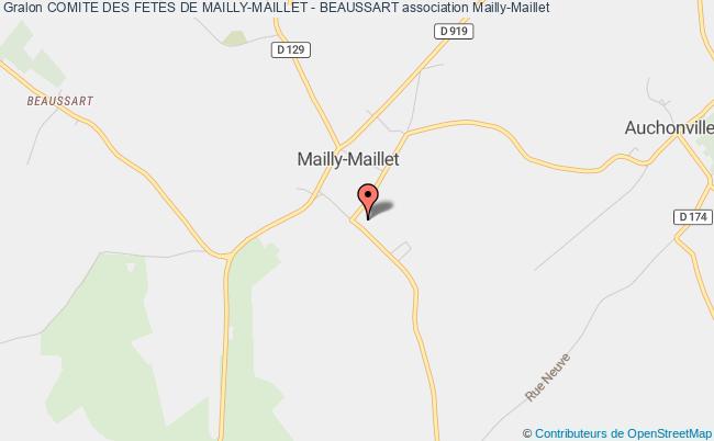 plan association Comite Des Fetes De Mailly-maillet - Beaussart Mailly-Maillet