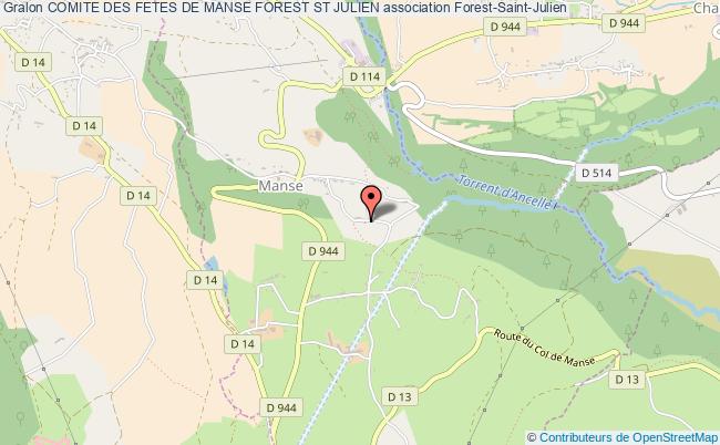 plan association Comite Des Fetes De Manse Forest St Julien Forest-Saint-Julien