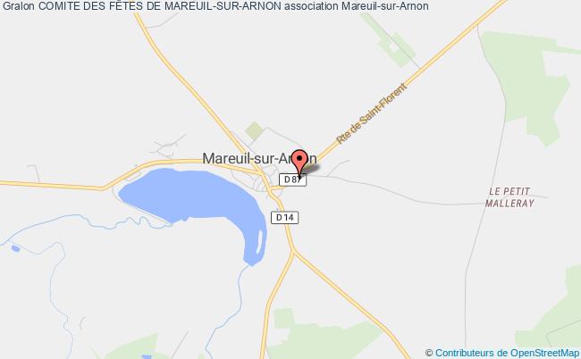 plan association Comite Des FÊtes De Mareuil-sur-arnon Mareuil-sur-Arnon
