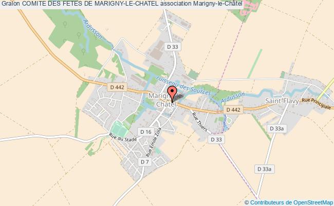 plan association Comite Des Fetes De Marigny-le-chatel Marigny-le-Châtel