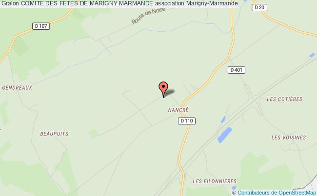 plan association Comite Des Fetes De Marigny Marmande Marigny-Marmande