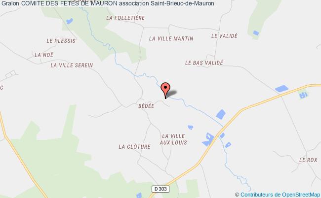 plan association Comite Des Fetes De Mauron Saint-Brieuc-de-Mauron