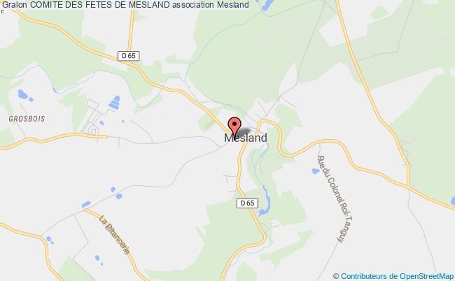 plan association Comite Des Fetes De Mesland Mesland