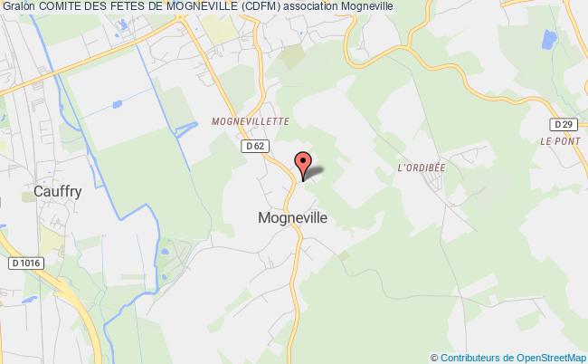 plan association Comite Des Fetes De Mogneville (cdfm) Mogneville