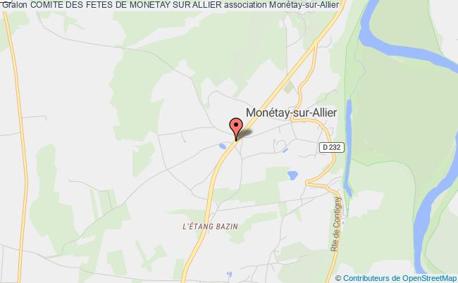 plan association Comite Des Fetes De Monetay Sur Allier Monétay-sur-Allier