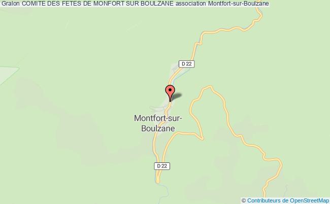 plan association Comite Des Fetes De Monfort Sur Boulzane Montfort-sur-Boulzane