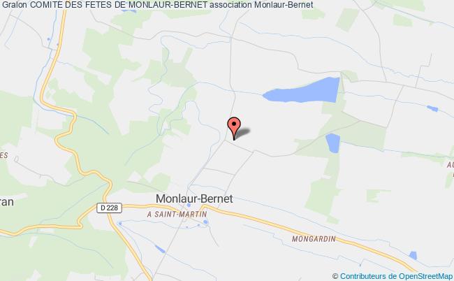 plan association Comite Des Fetes De Monlaur-bernet Monlaur-Bernet