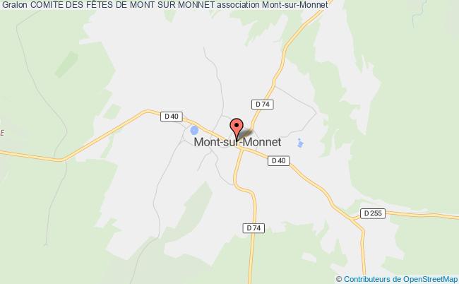 plan association Comite Des FÊtes De Mont Sur Monnet Mont-sur-Monnet