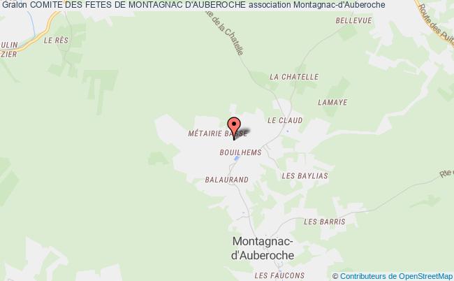 plan association Comite Des Fetes De Montagnac D'auberoche Montagnac-d'Auberoche