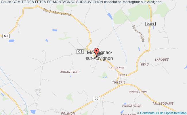 plan association Comite Des Fetes De Montagnac Sur Auvignon 