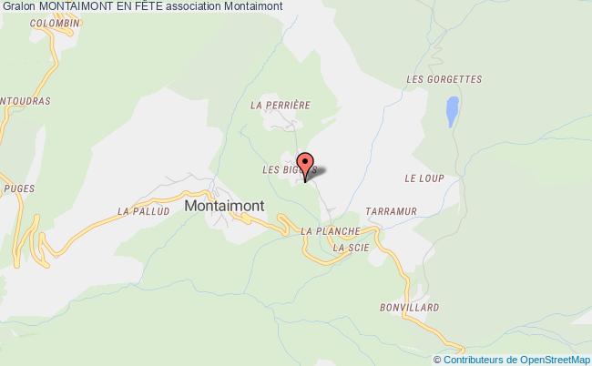 plan association Comite Des Fetes De Montaimont Montaimont