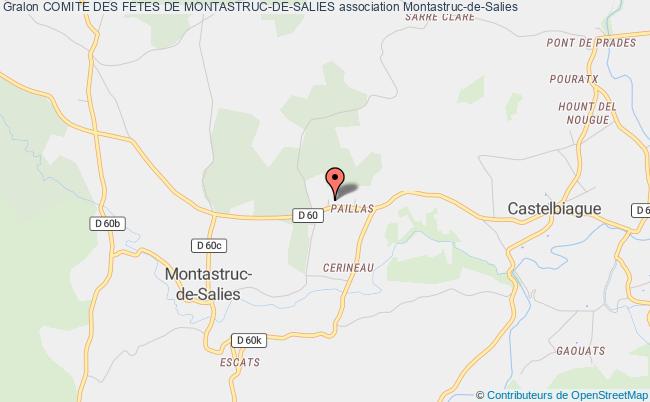 plan association Comite Des Fetes De Montastruc-de-salies Montastruc-de-Salies