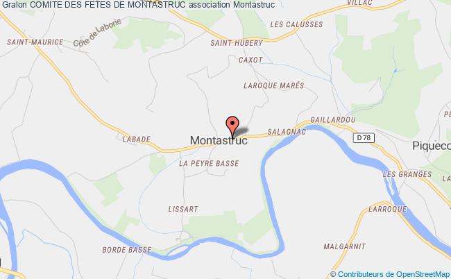 plan association Comite Des Fetes De Montastruc Montastruc