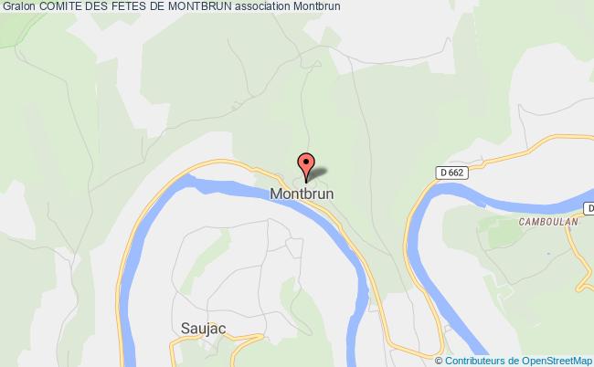 plan association Comite Des Fetes De Montbrun Montbrun