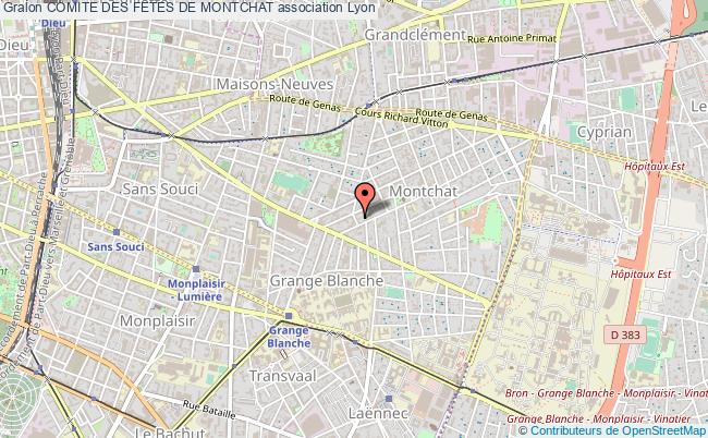 plan association Comite Des Fetes De Montchat Lyon 3e Arrondissement
