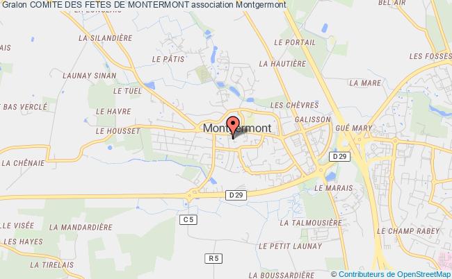 plan association Comite Des Fetes De Montermont Montgermont