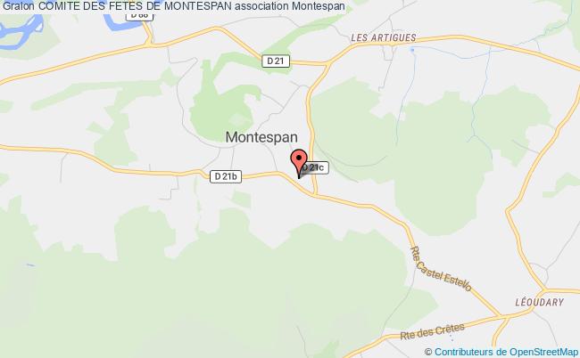 plan association Comite Des Fetes De Montespan Montespan