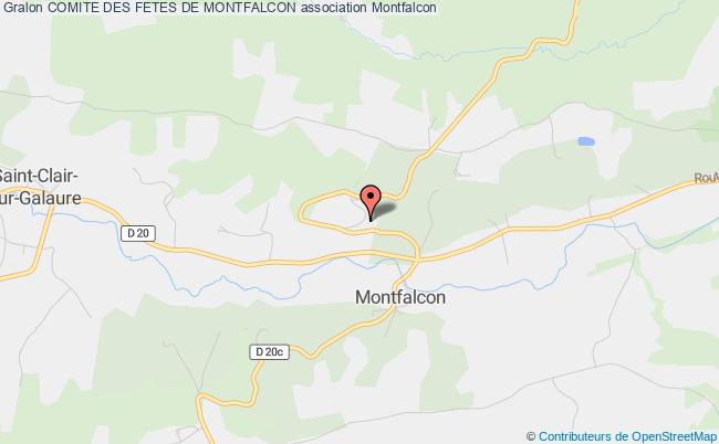 plan association Comite Des Fetes De Montfalcon Montfalcon