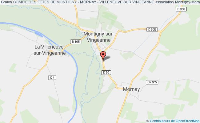 plan association Comite Des Fetes De Montigny - Mornay - Villeneuve Sur Vingeanne Montigny-Mornay-Villeneuve-sur-Vingeanne