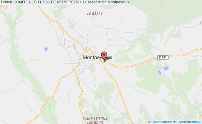 plan association Comite Des Fetes De Montpeyroux Montpeyroux