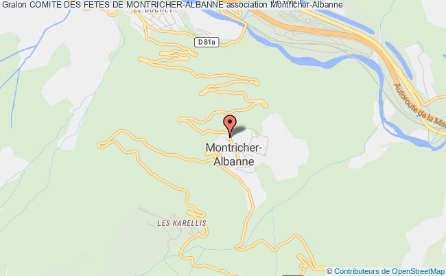 plan association Comite Des Fetes De Montricher-albanne Montricher-Albanne