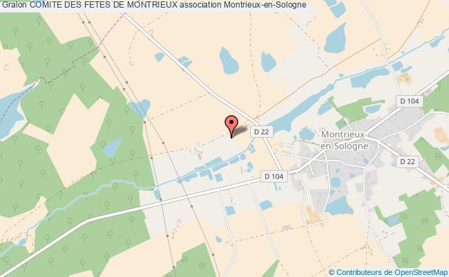 plan association Comite Des Fetes De Montrieux Montrieux-en-Sologne