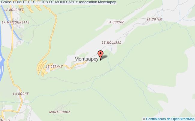 plan association Comite Des Fetes De Montsapey Montsapey