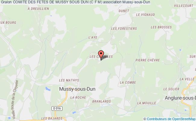 plan association Comite Des Fetes De Mussy Sous Dun (c F M) Mussy-sous-Dun