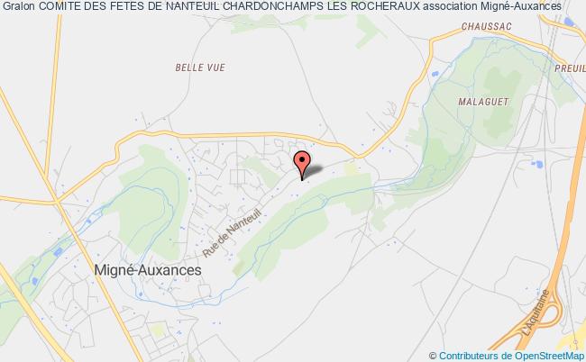 plan association Comite Des Fetes De Nanteuil Chardonchamps Les Rocheraux Migné-Auxances