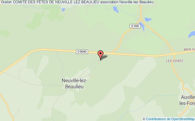 plan association ComitÉ Des FÊtes De Neuville Lez Beaulieu Neuville-lez-Beaulieu