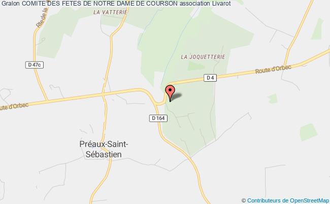 plan association Comite Des Fetes De Notre Dame De Courson 