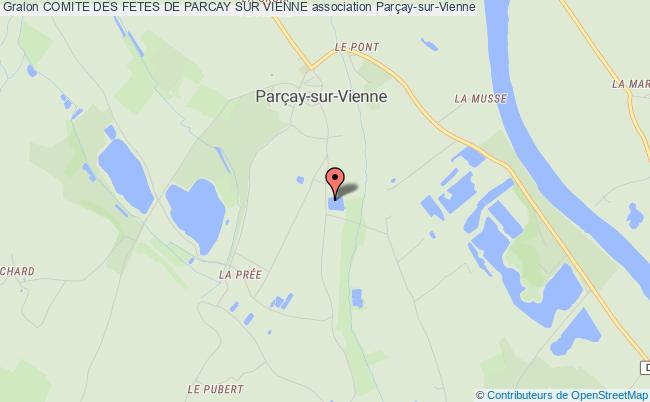 plan association Comite Des Fetes De Parcay Sur Vienne Parçay-sur-Vienne