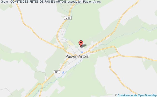 plan association Comite Des Fetes De Pas-en-artois Pas-en-Artois