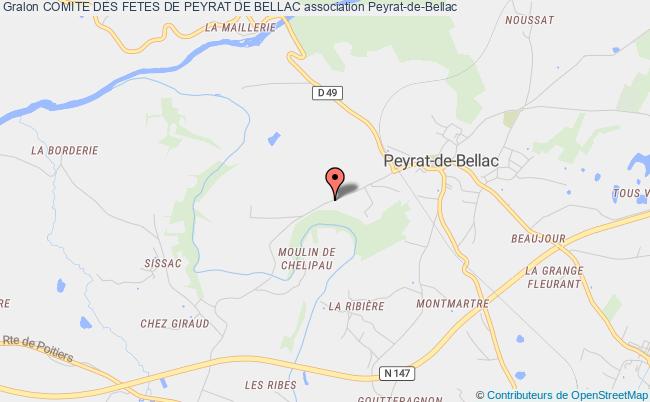 plan association Comite Des Fetes De Peyrat De Bellac Peyrat-de-Bellac